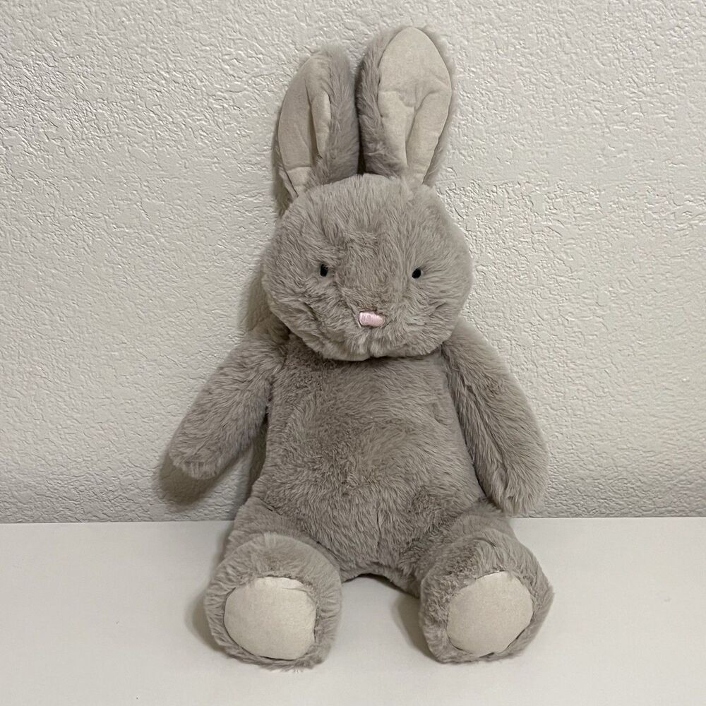 Pottery Barn Kids Bunny Rabbit Small Critter Plush Toy Stuffed Animal Beige 16"